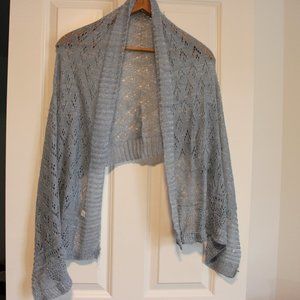 Light Blue and Silver convertible scarf/wrap